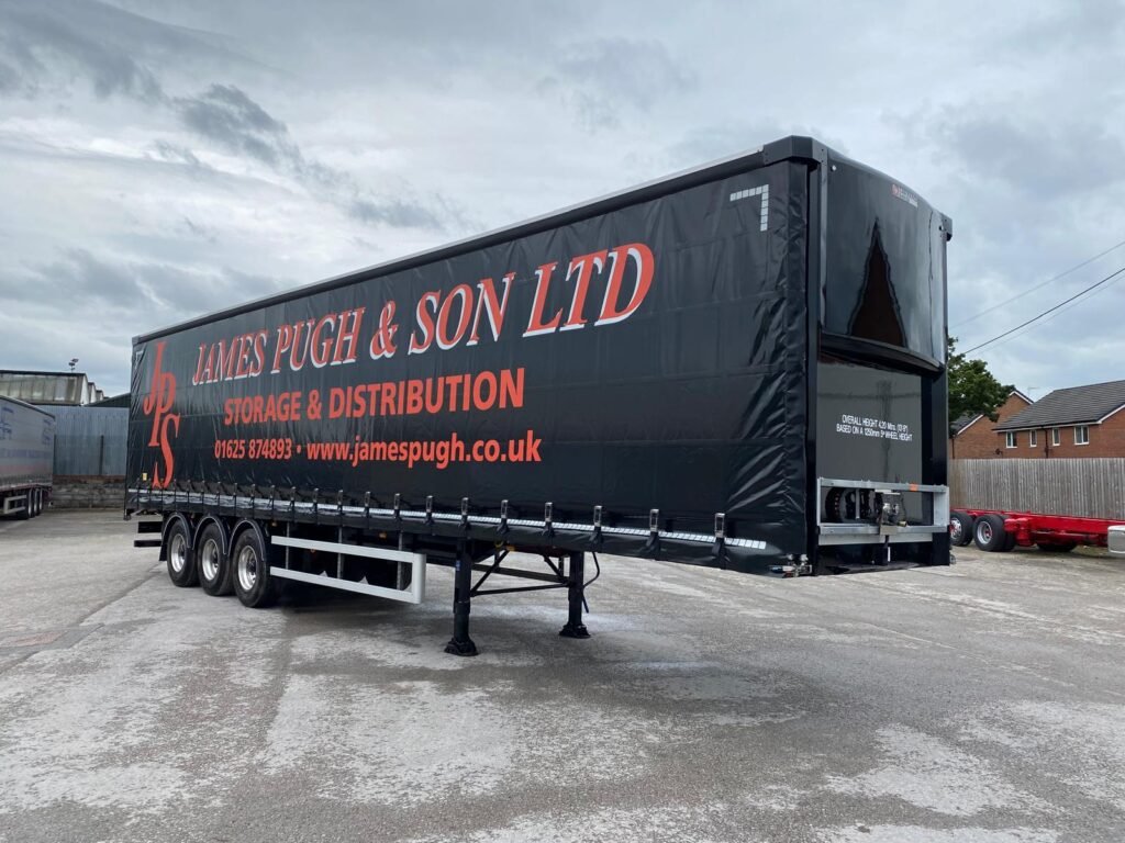 Boalloy refurbish Lawrence David curtainsider into their customers livery, James Pugh and Son Ltd, for GA Trucks.